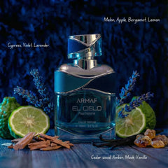 El Cielo & Aura Fresh Eau de Parfum Sprays 100ml (3.4 oz) by Armaf (Bundle)