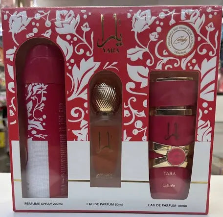 Yara Red 3Pc Gift Set