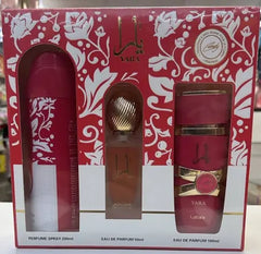 Yara Red 3Pc Gift Set